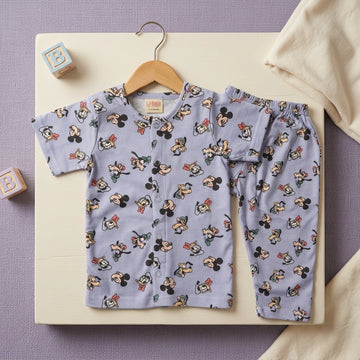 Blue Micky Mouse – Half Sleeve Pant