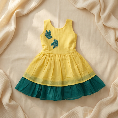Sunflower Butterfly Frock
